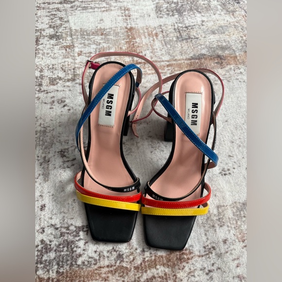 MSGM multicolor leather sandals. - Picture 12 of 13